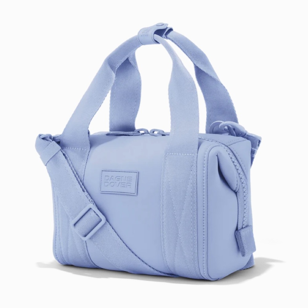 Dagne Dover Landon Neoprene Caryall Bag size XS in color Heron (blue) NWT